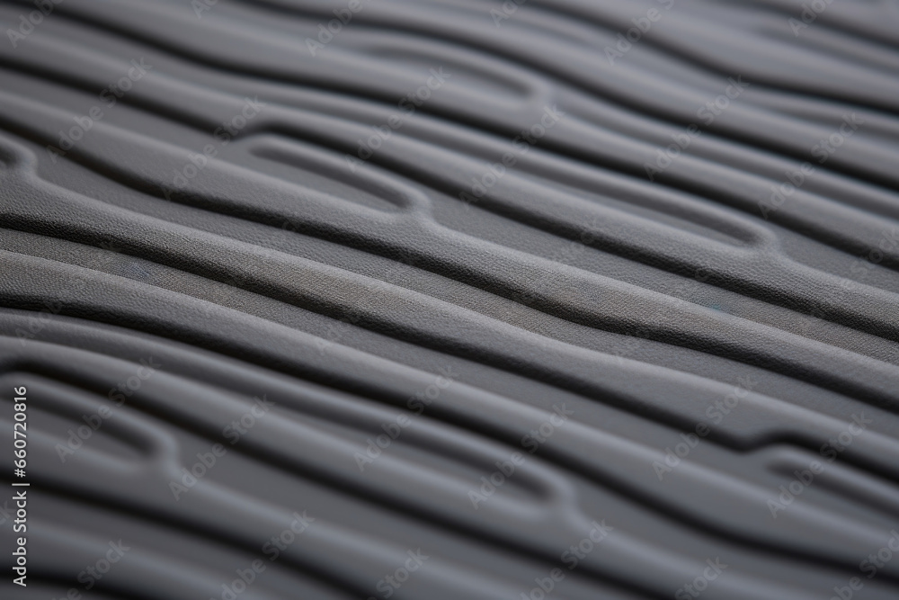 Poster closeup of a matte finish rubber texture with a ribbed, raised pattern. the texture is bumpy to the 