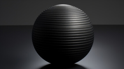Texture of a grooved rubber exercise ball, featuring a surface pattern of small, shallow grooves for improved grip during workouts. The rubber material is also highly elastic and can withstand