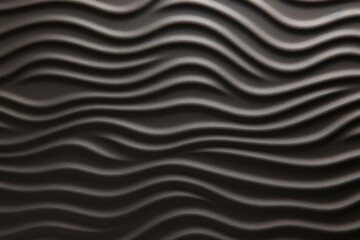 Closeup of faux leatherlook rubber with wavy textured lines. The surface has a slightly raised and bumpy feel, similar to the texture of real leather. The wavy lines add a subtle organic