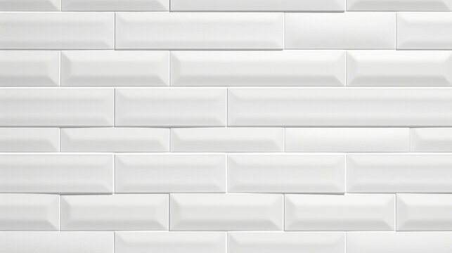 Texture of matte finish fireclay tiles in a classic white color. These tiles have a uniform, matte appearance with a finelygrained texture, making them versatile and timeless in any design.
