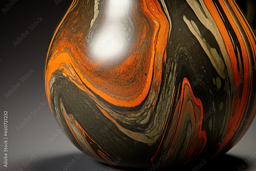 Aufkleber closeup of agateware with marbled patterns a closer look at this agateware reveals an intricate and 
