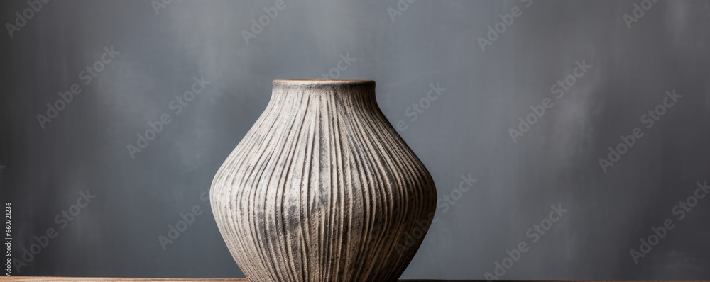 Poster texture of a studio pottery vase with a brushed, stonewashed appearance. the surface is covered in f