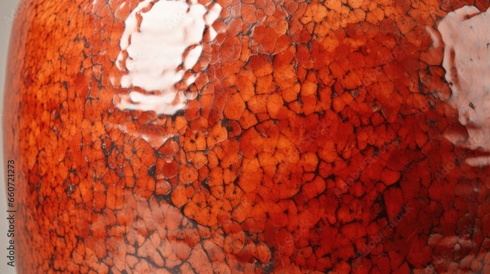 Aufkleber texture of mottled terracotta pottery this textured pottery features a mix of glossy and matte finis