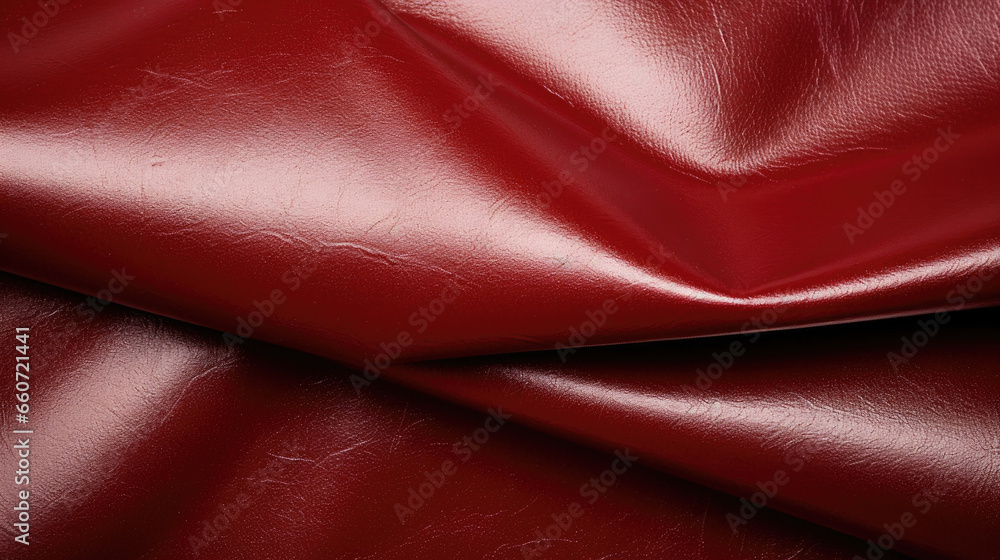Poster closeup of a semianiline leather with a shiny and glossy surface, giving it a gl and luxurious feel.