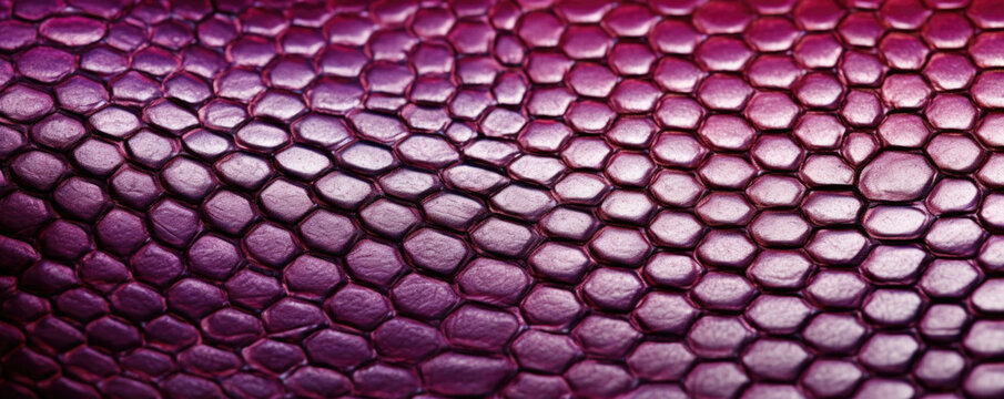 Closeup of lizard leather The texture of lizard leather is characterized by small, regular scales that resemble a geometric pattern. The texture is both elegant and subtle, making it a popular