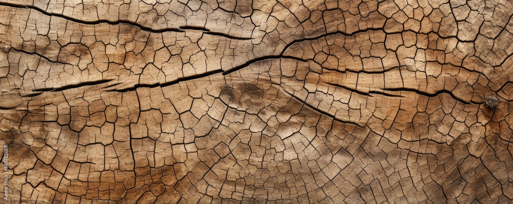 Poster texture of an oak tree bark with tered, shallow depressions caused by a woods pecking. the depressio