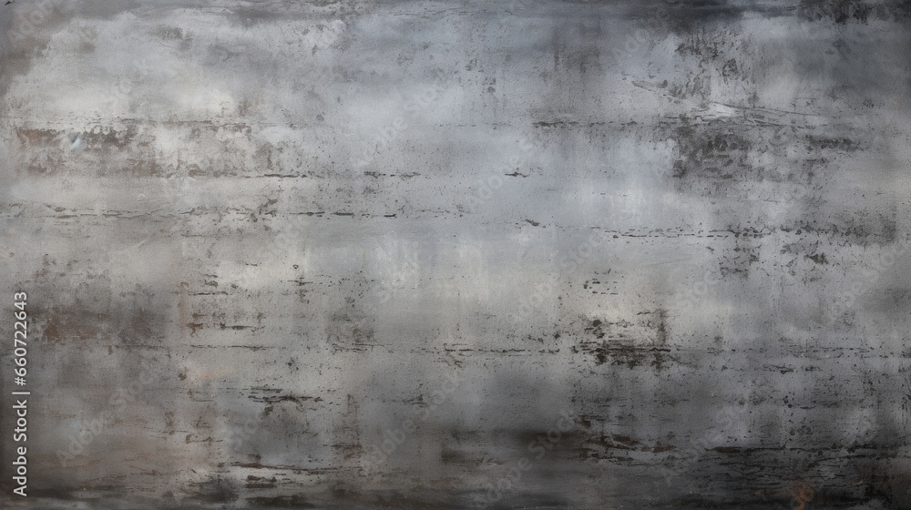 Poster closeup of a weathered and tarnished weathered zinc surface, with a blend of dark and light grey ton