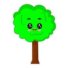 Cute tree vector