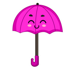 Cute umbrella vector