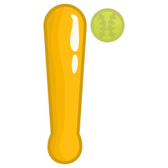 Sport Cute Illustration Baseball Bat