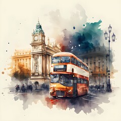 london watercolor wallpaper illustration abstract 