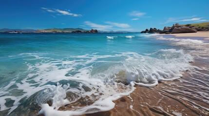 Fototapeta na wymiar Views of beautiful white sand beaches and turquoise water
