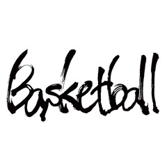 Japan calligraphy art【basketball・농구】 日本の書道アート【basketball・バスケットボール・籠球】 This is Japanese kanji 日本の漢字です／illustrator vector イラストレーターベクター