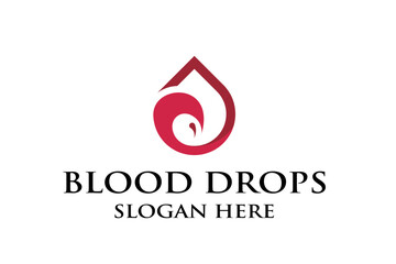 blood drop symbol for health business