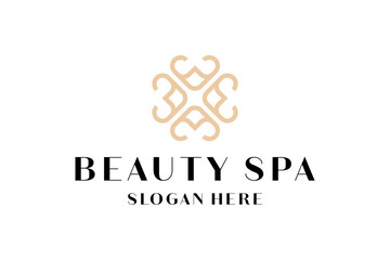 symbol beauty logo monoline