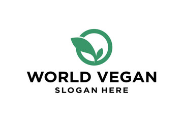 leaf and vegan symbol for health