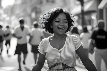 Eternal Laughter A Candid Street Symphony - Generative AI Edition




