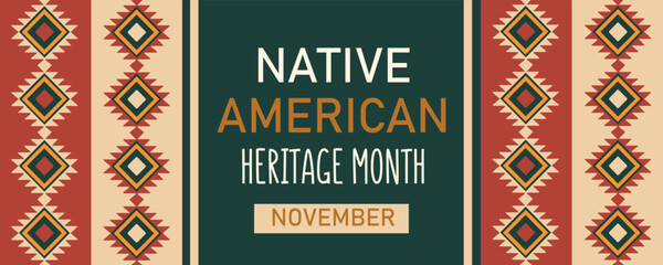Long banner for Native American Heritage Month