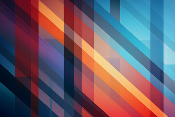 Abstract background. Striped colorful textured geometric wallpaper. Intersecting shapes pattern graphic. Vibrant design. 