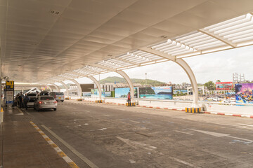Obraz premium Car park, Departure area, 2nd floor, Phuket International Airport