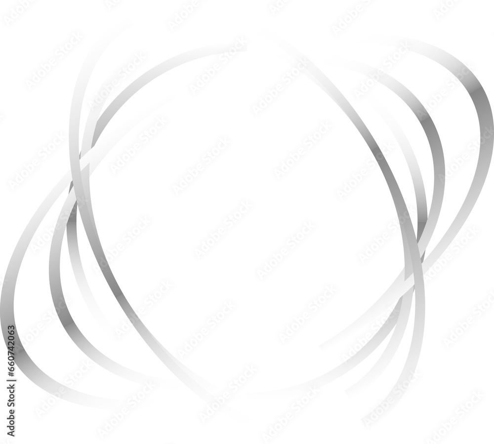 Wall mural circular swirl lines