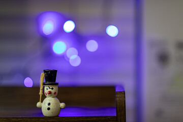 snowman on a table