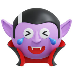 load of laugh vampire emoticon 3d icon illustration