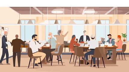 Concept vector illustration of business meeting.