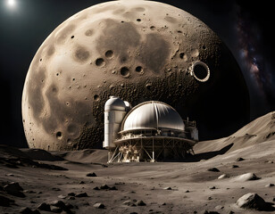 Observatory on the moon