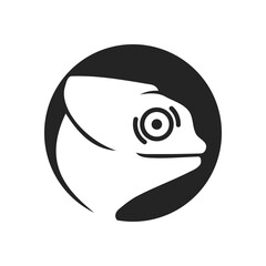 Obraz premium chameleon logo template Isolated. Brand Identity. Icon Abstract Vector graphic