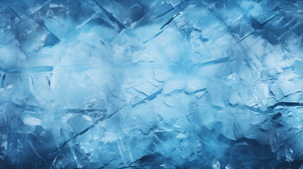 Obraz premium Frozen Blue, Abstract Ice Texture Background