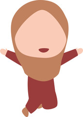 Faceless Muslim Girl Expression