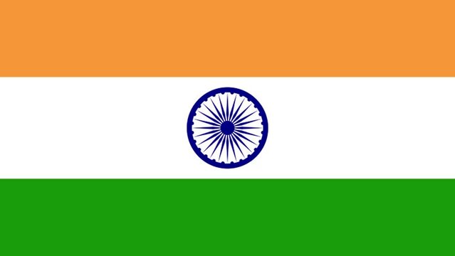 粒子が集まってできたインド国旗