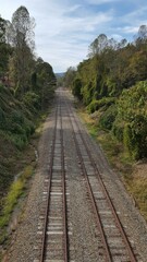 Obraz premium railway in the mountains