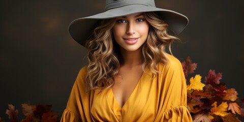 portrait of a girl in a cowboy hat