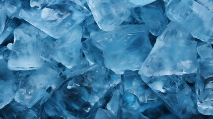 Frozen blue ice texture background with artistic elements