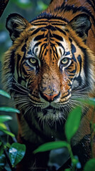 fierce tiger jungle dusk fireflies 