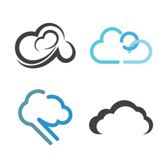 Cloud logo vector template