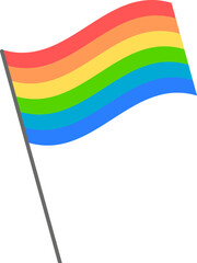 rainbow flag illustration