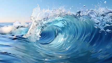 Blue wave background, HD, Background Wallpaper, Desktop Wallpaper