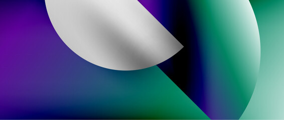 Bright color circle and round element minimal geometric abstract background for posters, covers, banners, brochures, websites