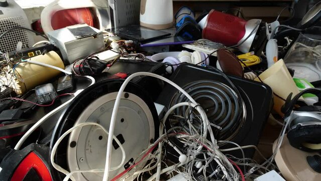E-waste, broken electrical or electronic equipment that's been discarded