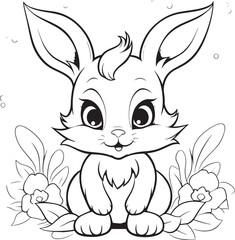 rabbit with flower