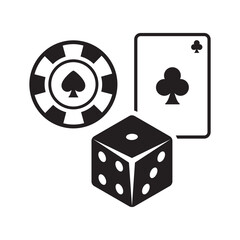 gambling Icon Vector Design Symbol illustration