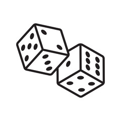 Dice Icon Vector Design Symbol illustration