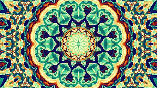 Ornate mandala loop background. 4k looping footage. Abstract Mandala