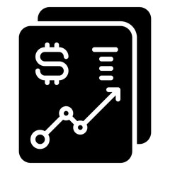 Fototapeta premium File icon, glyph icon style