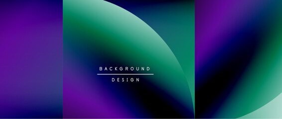 Bright color circle and round element minimal geometric abstract background for posters, covers, banners, brochures, websites