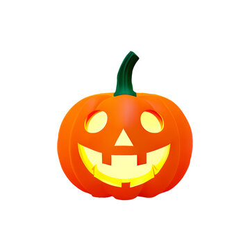 halloween 3D pumpkin smiling face background drill