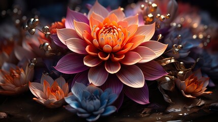 Floral Mandala Masterpiece Detailed Petals Blossom ,Desktop Wallpaper Backgrounds, Background Hd For Designer